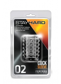 Прозрачная насадка на пенис с шишечками STAY HARD COCK SLEEVE 02 CLEAR - Blush Novelties - в Нижнем Тагиле купить с доставкой