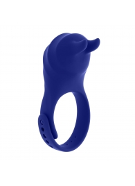 Синее эрекционное виброкольцо с клиторальной подушечкой и пультом ДУ Adjustable Fun Ring - Zero Tolerance - в Нижнем Тагиле купить с доставкой