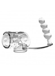 Прозрачная насадка на пенис и мошонку с анальным стимулятором Rilley - Baile - в Нижнем Тагиле купить с доставкой