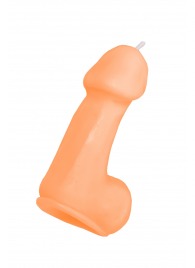 Оранжевая свеча в форме пениса - 47 гр. - Pecado - купить с доставкой в Нижнем Тагиле