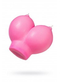 Розовая свеча «Сиськи» - 150 гр. - Pecado - купить с доставкой в Нижнем Тагиле