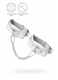 Белые мини-оковы со скруглёнными углами - Pecado - купить с доставкой в Нижнем Тагиле