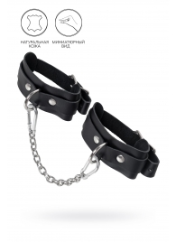 Черные мини-оковы со скруглёнными углами - Pecado - купить с доставкой в Нижнем Тагиле