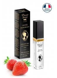 Стимулирующий блеск для губ со вкусом клубники - 7 мл. - Plaisir Secret - купить с доставкой в Нижнем Тагиле