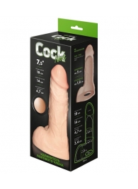 Телесный фаллоудлинитель с мошонкой Cock Next - 19 см. - LOVETOY (А-Полимер) - в Нижнем Тагиле купить с доставкой