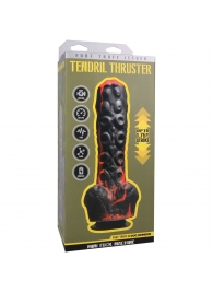 Черно-красная мини-машина на присоске Tendril Thruster - 21,6 см. - Doc Johnson - купить с доставкой в Нижнем Тагиле