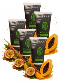 Набор из 5 съедобных лубрикантов JUJU со вкусом тропических фруктов - JuJu - купить с доставкой в Нижнем Тагиле