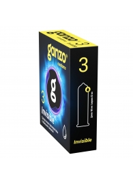 Супертонкие презервативы Ganzo Invisible - 3 шт. - Ganzo - купить с доставкой в Нижнем Тагиле