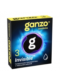 Супертонкие презервативы Ganzo Invisible - 3 шт. - Ganzo - купить с доставкой в Нижнем Тагиле
