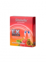 Стимулирующая насадка Sitabella Extender  Клубника - Sitabella - купить с доставкой в Нижнем Тагиле