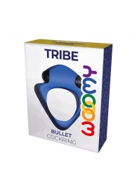 Синее эрекционное кольцо Wooomy Tribeс с вибрацией - Adrien Lastic - в Нижнем Тагиле купить с доставкой