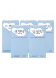 Набор из 5 упаковок ультратонких презервативов Pleasure Lab (по 12 шт.) - Pleasure Lab - купить с доставкой в Нижнем Тагиле