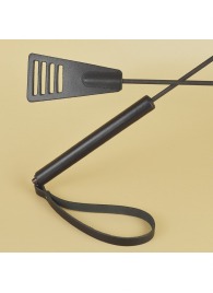 Черный кожаный стек «Сириус» - 60 см. - Sitabella - купить с доставкой в Нижнем Тагиле