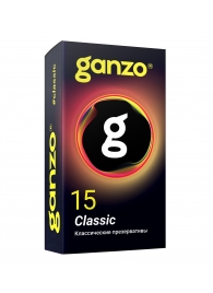 Классические презервативы с обильной смазкой Ganzo Classic - 15 шт. - Ganzo - купить с доставкой в Нижнем Тагиле