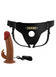 Мужской полый страпон с вибрацией Marion - Baile - купить с доставкой в Нижнем Тагиле