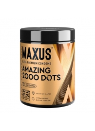 Точечные презервативы MAXUS 2000 Amazing Dots с железным кейсом - 12 шт. - Maxus - купить с доставкой в Нижнем Тагиле