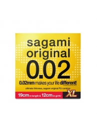 Презерватив увеличенного размера Sagami Original 0.02 XL-size - 1 шт. - Sagami - купить с доставкой в Нижнем Тагиле