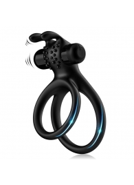 Черное эрекционное виброкольцо с подхватом мошонки Stay Hard - Boys of Toys - в Нижнем Тагиле купить с доставкой