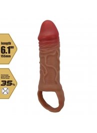 Реалистичная насадка на член Peirre - 15,5 см. - Baile - в Нижнем Тагиле купить с доставкой