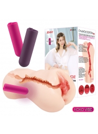 Мастурбатор-вагина с вибрацией Jenny Onahole edition 005 - KOKOS - в Нижнем Тагиле купить с доставкой