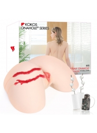 Мастурбатор-полуторс с двойным слоем материала и вибрацией Jenny Onahole Real Hips - KOKOS - в Нижнем Тагиле купить с доставкой