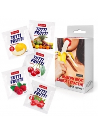 Набор из 5 саше съедобных смазок Tutti-Frutti - Биоритм - купить с доставкой в Нижнем Тагиле