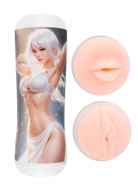 Двусторонний мастурбатор в колбе аниме - вагина и ротик - Tokyo Style - в Нижнем Тагиле купить с доставкой