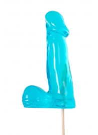 Голубой леденец в форме члена со вкусом блю кюрасао - 173 гр. - Sosuчki - купить с доставкой в Нижнем Тагиле