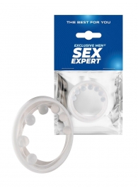 Эрекционное кольцо с мягкой стимулирующей насадкой - Sex Expert - в Нижнем Тагиле купить с доставкой