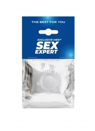 Эластичное эрекционное кольцо с 3 шариками и шипами - Sex Expert - в Нижнем Тагиле купить с доставкой