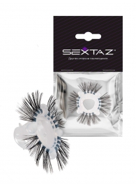 Эластичное эрекционное кольцо с черными «ресничками» - Sextaz - в Нижнем Тагиле купить с доставкой