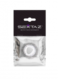 Эластичное эрекционное кольцо с длинными черными «ресничками» - Sextaz - в Нижнем Тагиле купить с доставкой