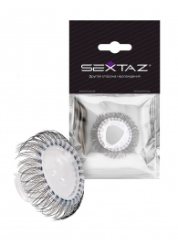 Эластичное эрекционное кольцо с длинными черными «ресничками» - Sextaz - в Нижнем Тагиле купить с доставкой