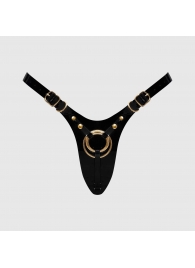 Черный пояс для фиксации насадок Strap-On-Me Leatherette Harness Fabulous - Strap-on-me - купить с доставкой в Нижнем Тагиле