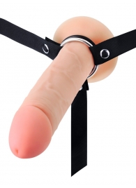 Мужской полый страпон на регулируемых ремешках - 22 см. - Sex Expert - купить с доставкой в Нижнем Тагиле