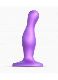 Фиолетовая насадка Strap-On-Me Dildo Plug Curvy size S - Strap-on-me - купить с доставкой в Нижнем Тагиле