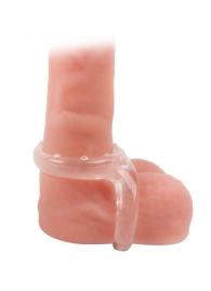 Прозрачное двойное эрекционное кольцо - Sex Expert - в Нижнем Тагиле купить с доставкой