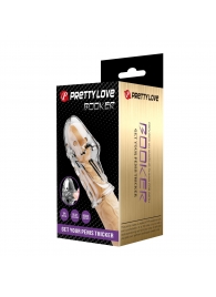 Прозрачная насадка на пенис Booker - 8 см. - Baile - в Нижнем Тагиле купить с доставкой