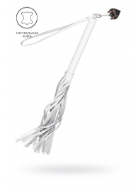 Белая кожаная плеть - 50 см. - Pecado - купить с доставкой в Нижнем Тагиле