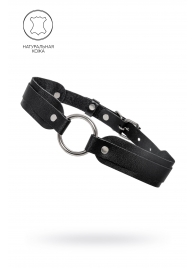 Черный кожаный чокер-ошейник со скруглёнными углами - Pecado - купить с доставкой в Нижнем Тагиле