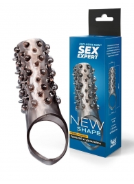 Дымчатая насадка на пенис с шипами и выпуклостями - 12,5 см. - Sex Expert - в Нижнем Тагиле купить с доставкой