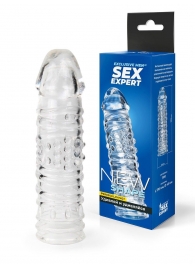 Прозрачная закрытая насадка на пенис - 17 см. - Sex Expert - в Нижнем Тагиле купить с доставкой