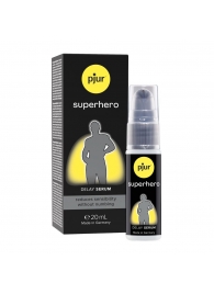 Пролонгатор-сыворотка pjur Superhero Delay Serum - 20 мл. - Pjur - купить с доставкой в Нижнем Тагиле