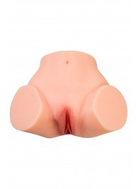 Телесный реалистичный мастурбатор-полуторс с 2 любовными входами - No Name - в Нижнем Тагиле купить с доставкой