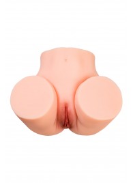 Телесный мастурбатор в форме попки с 2 любовными входами - No Name - в Нижнем Тагиле купить с доставкой