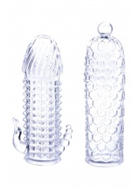 Набор из 2 прозрачных насадок на член Seductive Tickler Sleeves Set - NMC - в Нижнем Тагиле купить с доставкой