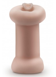 Телесный люминесцентный двусторонний мастурбатор Tasha - Blush Novelties - в Нижнем Тагиле купить с доставкой