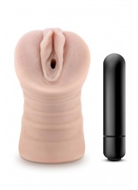 Телесный мастурбатор-вагина Ayumi с вибрацией - Blush Novelties - в Нижнем Тагиле купить с доставкой