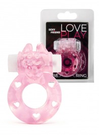 Розовое эрекционное виброкольцо в форме зайчика - 1137 - в Нижнем Тагиле купить с доставкой