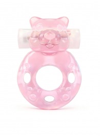 Розовое эрекционное виброкольцо в форме мишки - 1137 - в Нижнем Тагиле купить с доставкой